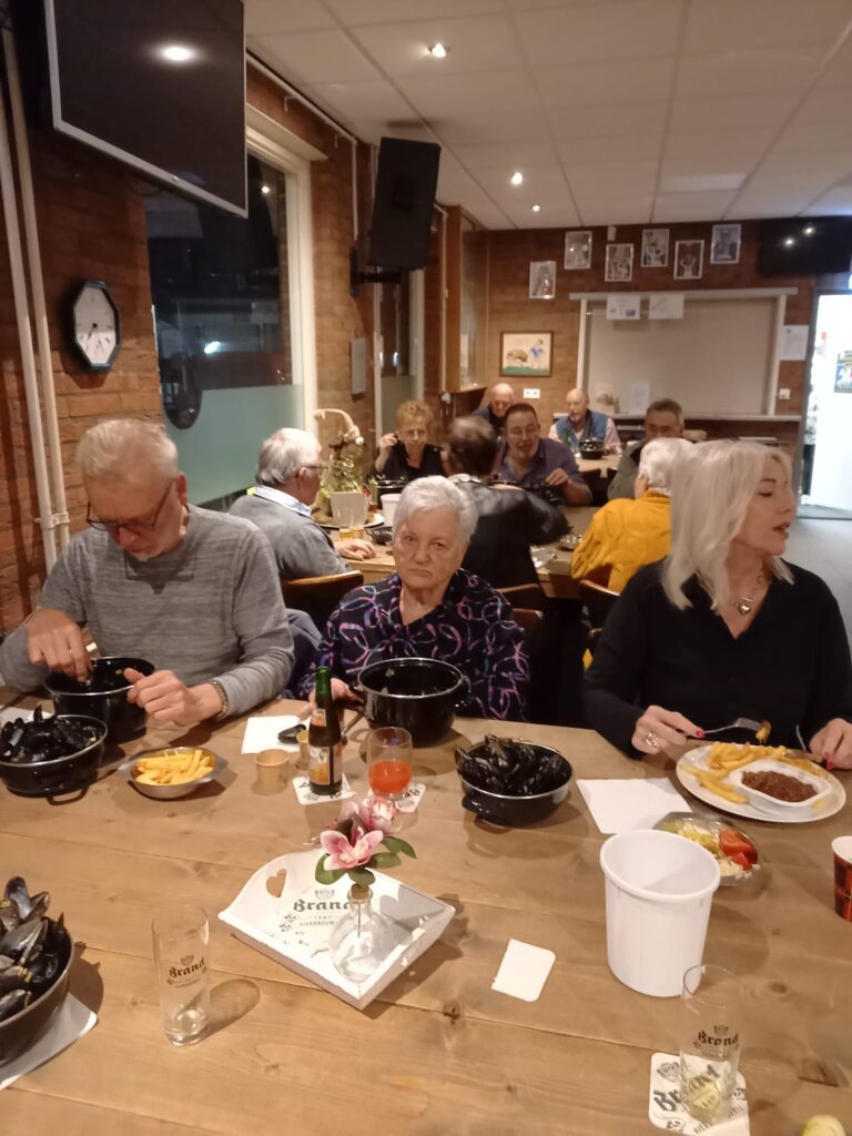 Geslaagde mosselavond