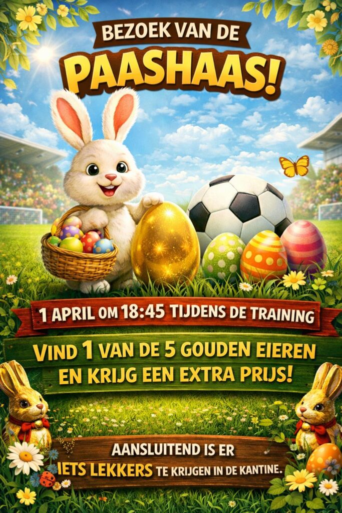 Bezoek van de Paashaas