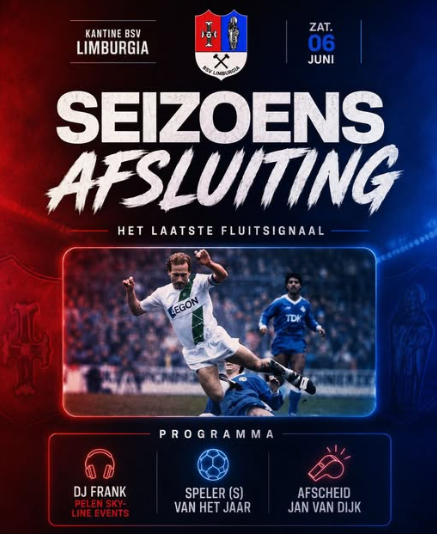 Feestavond afsluiting seizoen